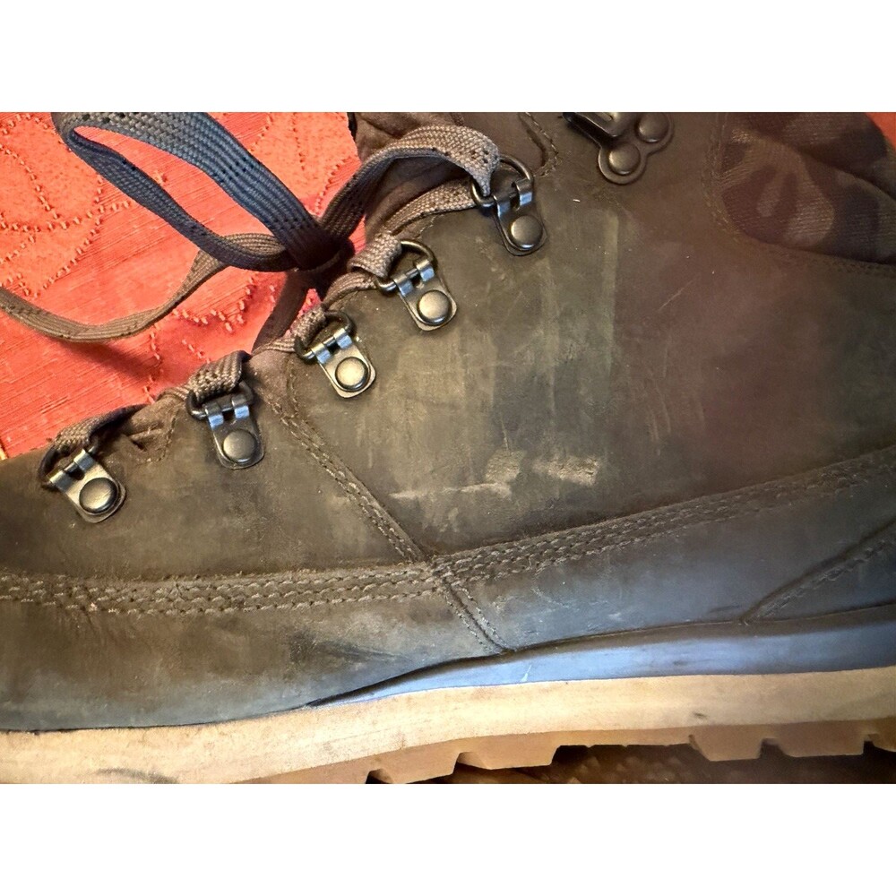 The North Face Back To Berkeley Redux Leather Hiking Boots Mens 10 Army Grn Camo - Picture 7 of 9